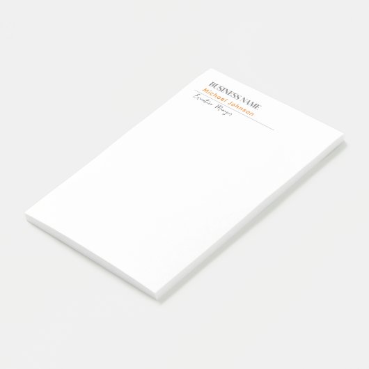 Uniek modern professioneel minimalistisch profiel post-it® notes (Schuin)