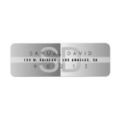 Uniek modern retouradres etiket (Voorkant)