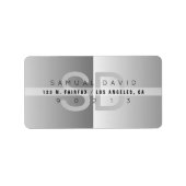 Uniek modern retouradres etiket (Voorkant)