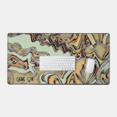 Uniek modern spel op Abstracte kleurrijke gamer Bureaumat (Keyboard & Muis)