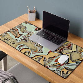 Uniek modern spel op Abstracte kleurrijke gamer Bureaumat