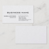 Uniek modern trendy professioneel visitekaartje (Voorkant / Achterkant)