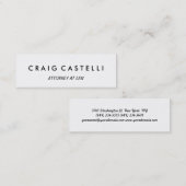 Uniek modern Visitekaartje met dunne grootte (Voorkant / Achterkant)