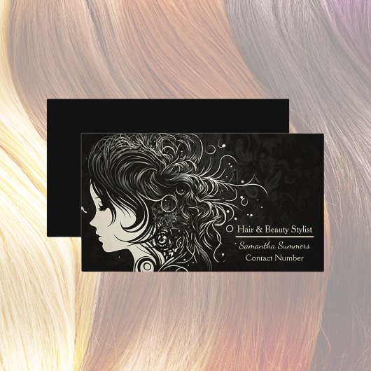 Uniek modern Visitekaartje met een hoge haar