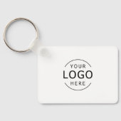 Uniek Modern Visitekaartje met QR Code Sleutelhanger (Achterkant)