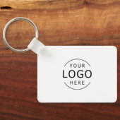 Uniek Modern Visitekaartje met QR Code Sleutelhanger (Achterkant)