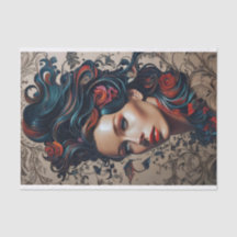 Uniek Modern Vrouwen Decoupage Tissue Paper