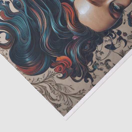 Uniek Modern Vrouwen Decoupage Tissue Paper Tissuepapier (Detail)