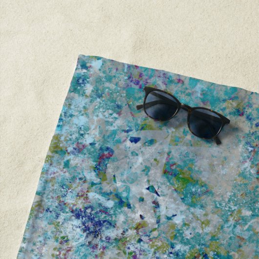 Uniek moderne eenmalige abstracte kunst ontwerp strandlaken (In situ)