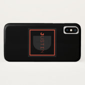 Uniek monogram Case-Mate iPhone case (Achterkant (horizontaal))