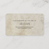 Uniek monogram hoekstenen monogram visitekaartje (Achterkant)