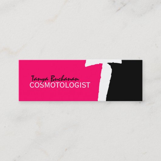 Uniek monogram : Mini-Visitekaartjes Mini Visitekaartje (Voorkant)