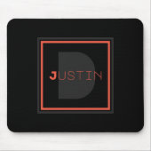 Uniek monogram muismat (Voorkant)