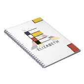Uniek monogram neoplasticisme Style. Brief E Notitieboek (Rechterzijde)