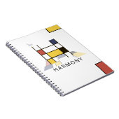 Uniek monogram neoplasticisme Style. Brief H Notitieboek (Rechterzijde)