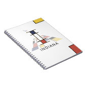 Uniek monogram neoplasticisme Style. Brief I Notitieboek (Rechterzijde)