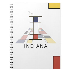 Uniek monogram neoplasticisme Style. Brief I Notitieboek