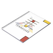 Uniek monogram neoplasticisme Style. Brief T Notitieboek (Linkerzijde)