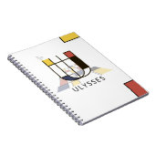 Uniek monogram neoplasticisme Style. Brief U Notitieboek (Rechterzijde)