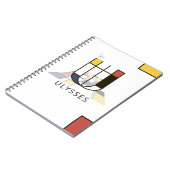 Uniek monogram neoplasticisme Style. Brief U Notitieboek (Linkerzijde)