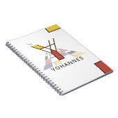 Uniek monogram neoplasticisme Style. Brief Y Notitieboek (Rechterzijde)