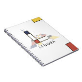 Uniek monogram neoplasticisme Style. Letter L Notitieboek (Rechterzijde)