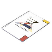 Uniek monogram neoplasticisme Style. Letter Z Notitieboek (Linkerzijde)