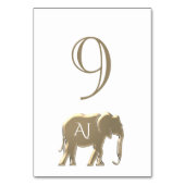 Uniek Monogram Trouwfeest Kaart (Achterkant)