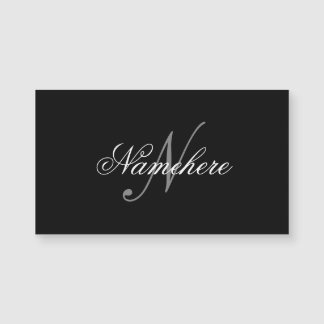 Uniek monogram voor speciale zwart-witnamen