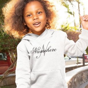 Uniek monogram voor speciale zwart-witnamen