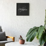 Uniek monogram voor speciale zwart-witnamen foto afdruk<br><div class="desc">Speciaal uniek zwart-wit monogram ontwerp van de Naam voor iedereen.</div>