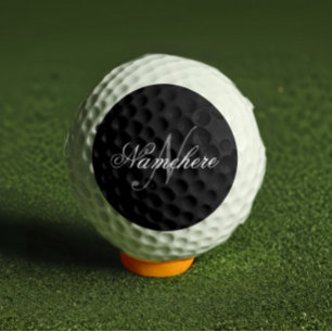 Uniek monogram voor speciale zwart-witnamen golfballen