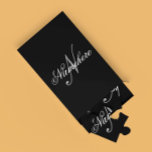 Uniek monogram voor speciale zwart-witnamen legpuzzel<br><div class="desc">Speciaal uniek zwart-wit monogram ontwerp van de Naam voor iedereen.</div>