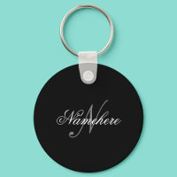 Uniek monogram voor speciale zwart-witnamen