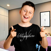 Uniek monogram voor speciale zwart-witnamen