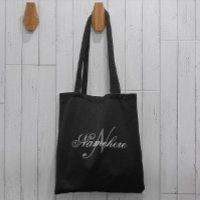 Uniek monogram voor speciale zwart-witnamen