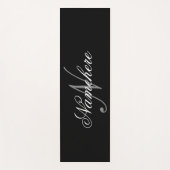 Uniek monogram voor speciale zwart-witnamen yogamat (Voorkant)