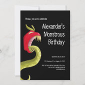 Uniek Monster Jongens Verjaardagsfeest Kaart (Voorkant)