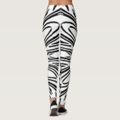 Uniek mooi bloemontwerp leggings (Achterkant)