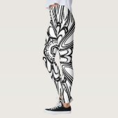 Uniek mooi bloemontwerp leggings (Links)