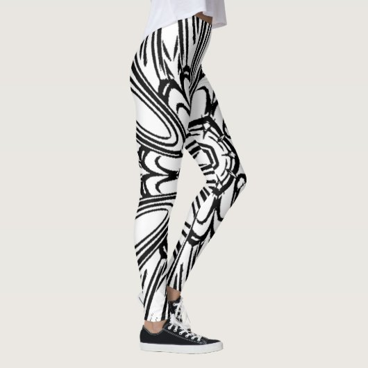 Uniek mooi bloemontwerp leggings (Rechts)