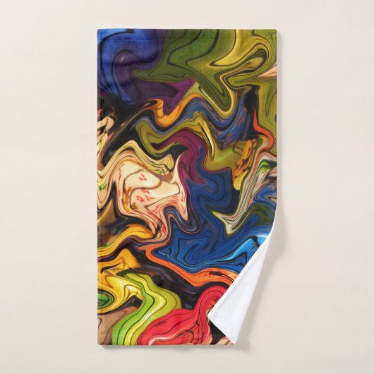 Uniek, mooi, kleurrijk, geschilderd patroon een gr bad handdoek (Handdoek)