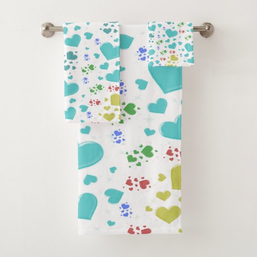 Uniek, mooi, kleurrijk, geschilderd patroon een gr bad handdoek (Insitu)