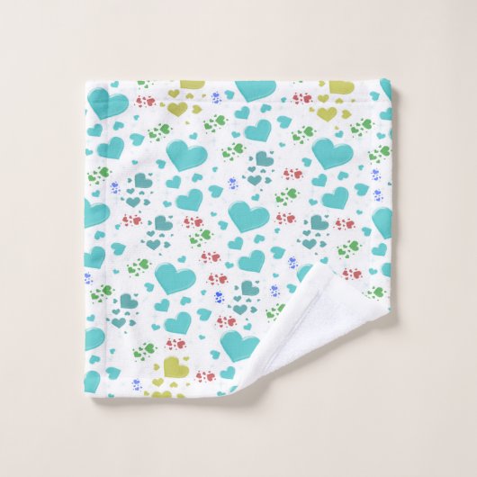 Uniek, mooi, kleurrijk, geschilderd patroon een gr bad handdoek (Wasdoekje)