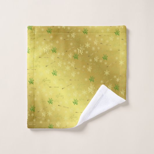 Uniek, mooi, kleurrijk, geschilderd patroon een gr bad handdoek (Wasdoekje)