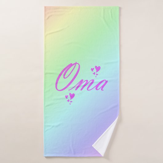 Uniek, mooi, kleurrijk, geschilderd patroon een gr bad handdoek (Badhanddoek)