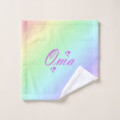 Uniek, mooi, kleurrijk, geschilderd patroon een gr bad handdoek (Wasdoekje)