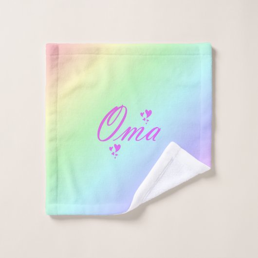 Uniek, mooi, kleurrijk, geschilderd patroon een gr bad handdoek (Wasdoekje)