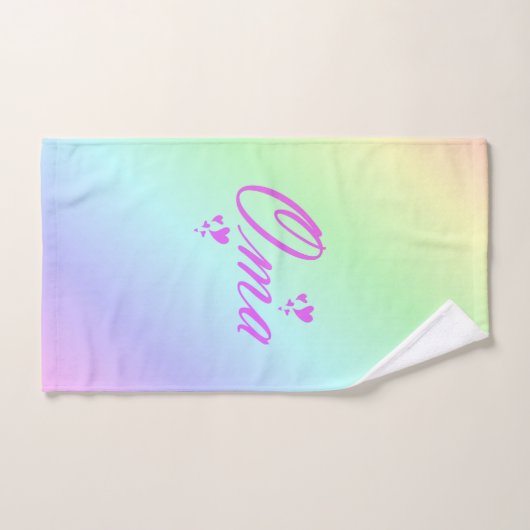 Uniek, mooi, kleurrijk, geschilderd patroon een gr bad handdoek (Handdoek)