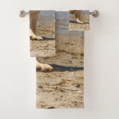 Uniek, mooi, kleurrijk, geschilderd patroon een gr bad handdoek (Insitu)